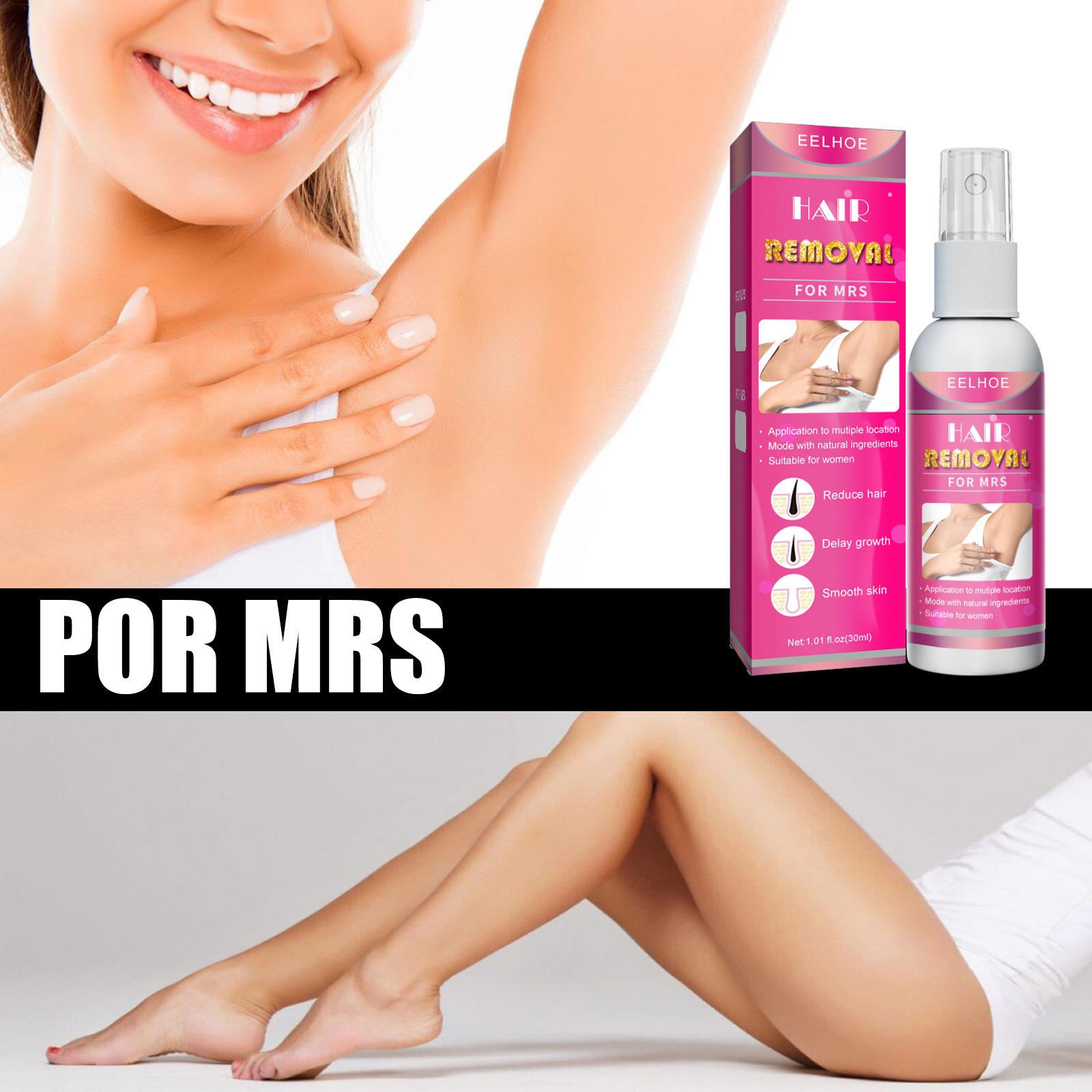 EELHOE 30ML Spray per la depil - Skincare Herbal recensione e prezzo