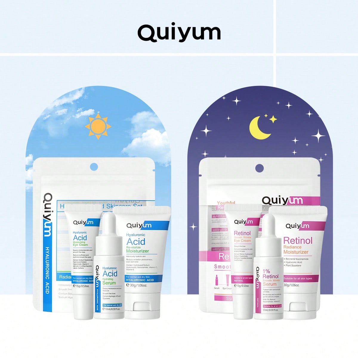 QUIYUM Set Skincare Anti-Rughe - Skincare Skintific recensione e prezzo